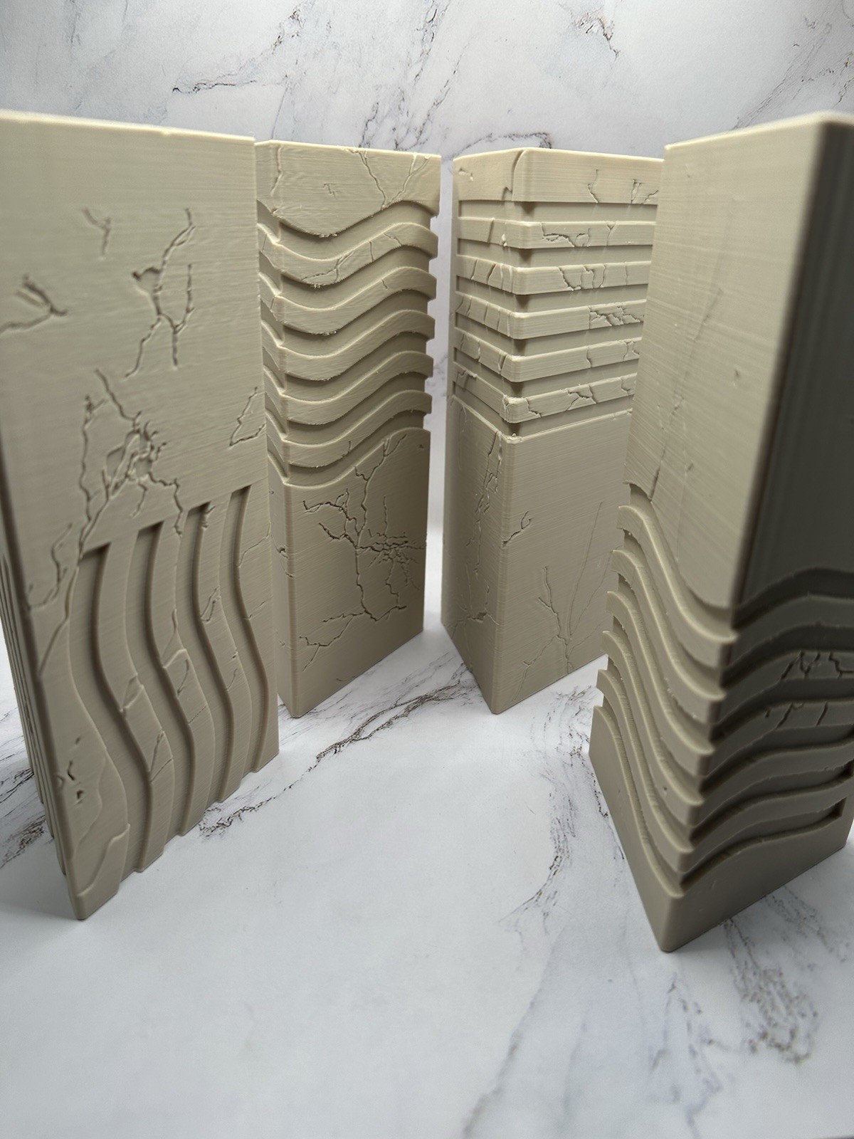 The Fifth Element – Complete 4 Element Stone Pillars Set  - Cosplay Display