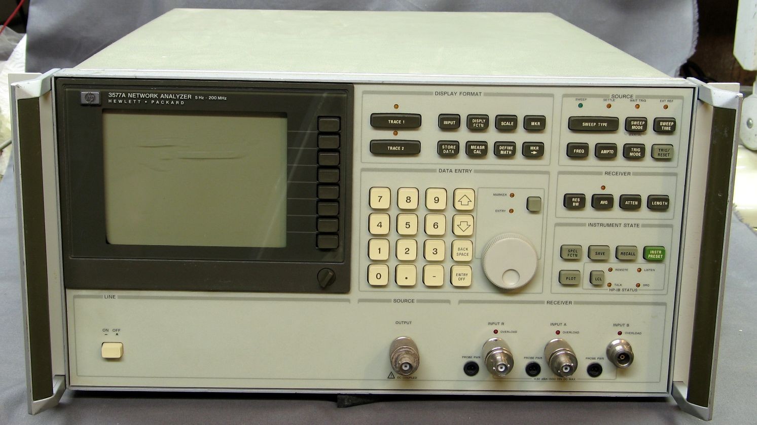 HP / Agilent 3577A Network Analyzer, 5 Hz - 200 MHz, works great
