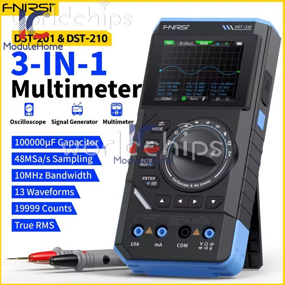 FNIRSI 2C23T 2C53T Digital Oscilloscope Multimeter Function Signal Generator