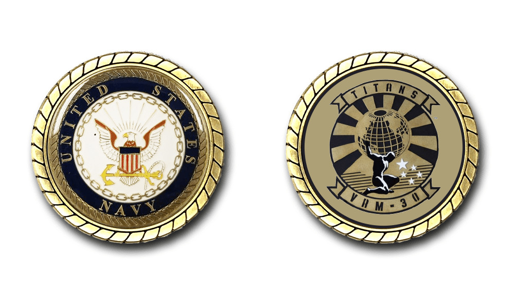 VRM-30 Titans US Navy Squadron Challenge Coin Officially Licensed
