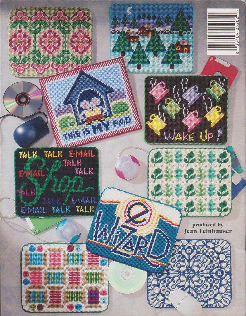 OOP!!! PLASTIC CANVAS MOUSEPADS 16 DESIGNS SUPER CUTE!!!