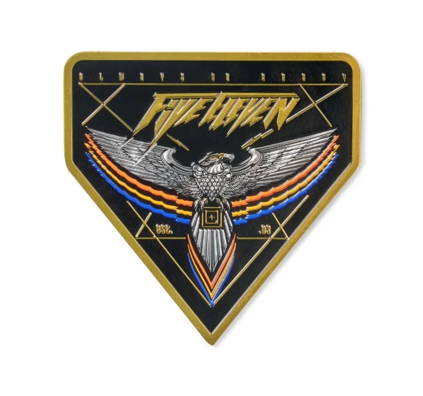 5.11 TACTICAL CHROME EAGLE PVC Tactical Morale Patch Hook Back