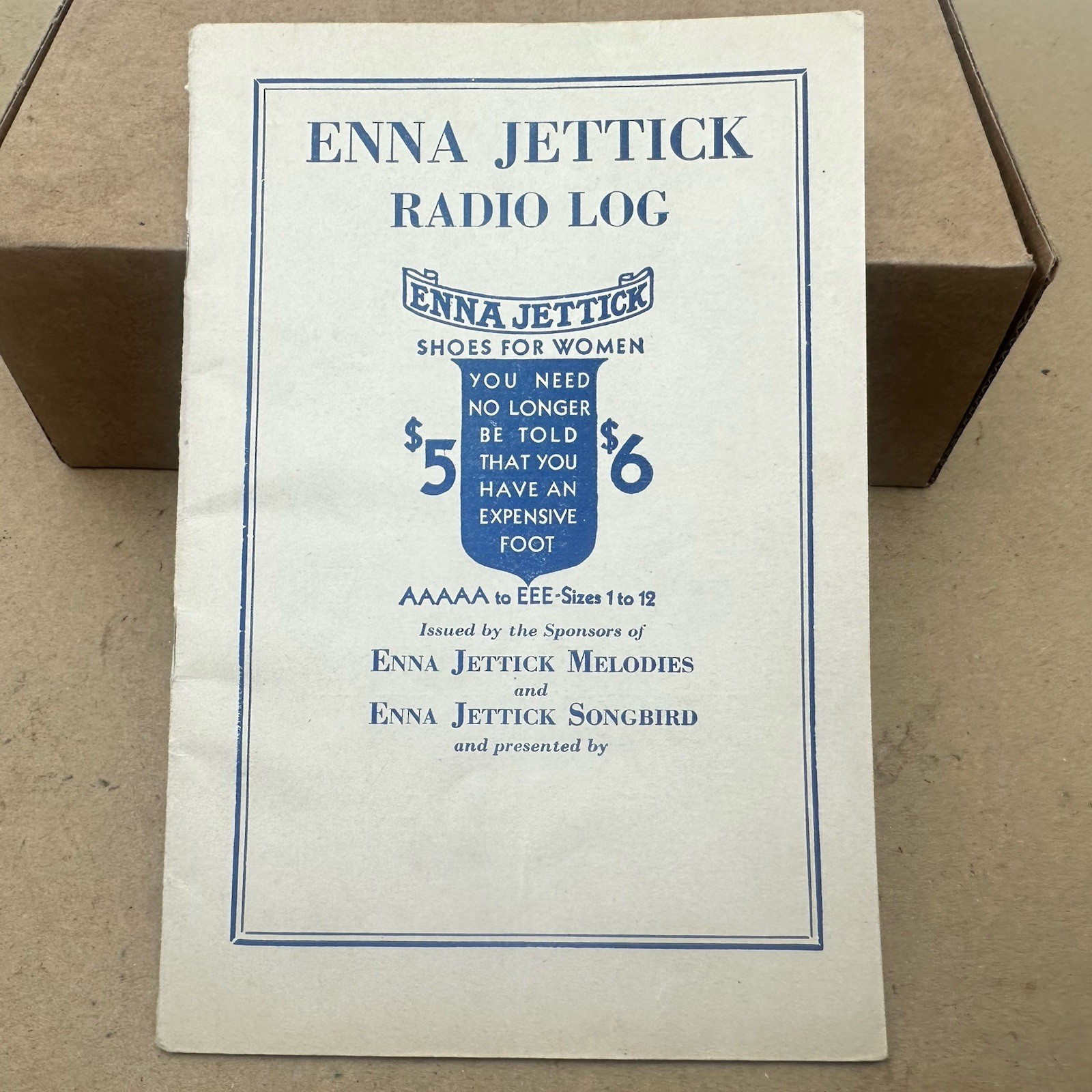 Vintage Enna Jettick Radio Log Fashion Welt Shoes For Women Advertising Melodies