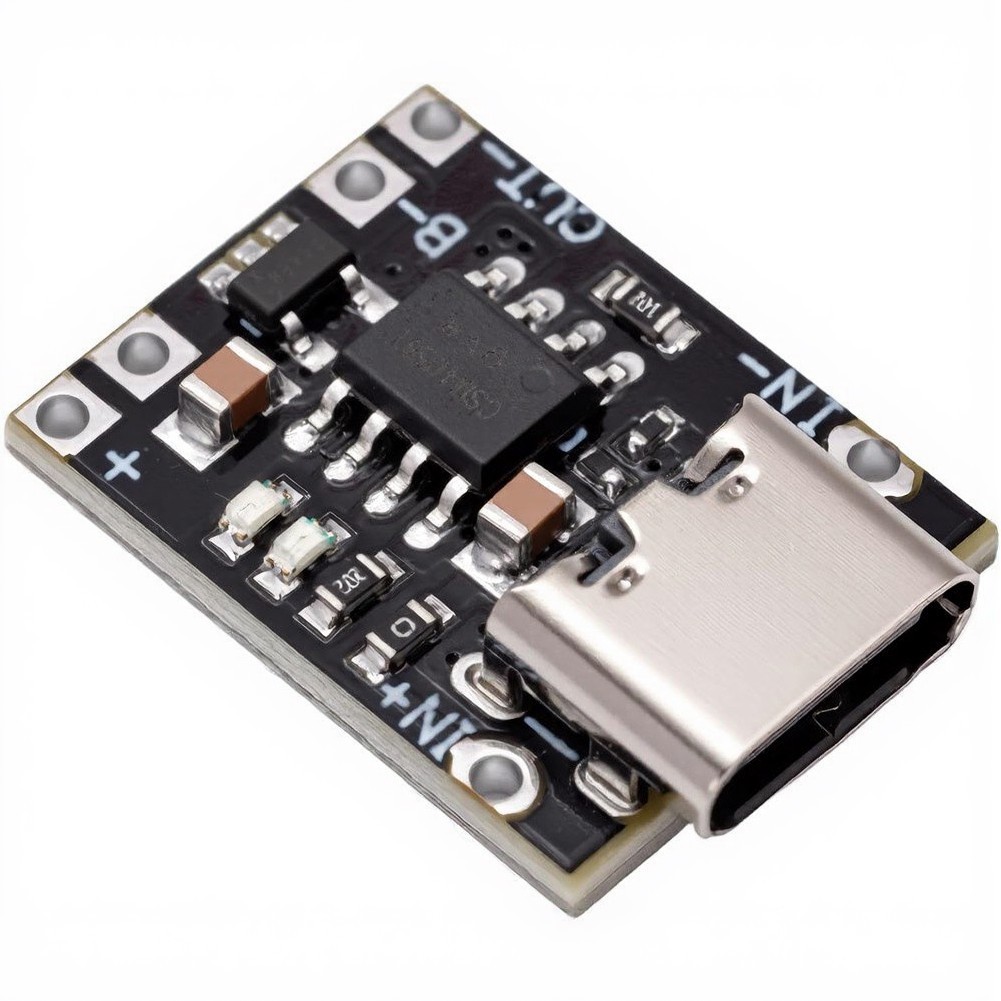 TP4057 USB-C 1A Lithium Battery Charging Board 10 pcs for DIY Projects