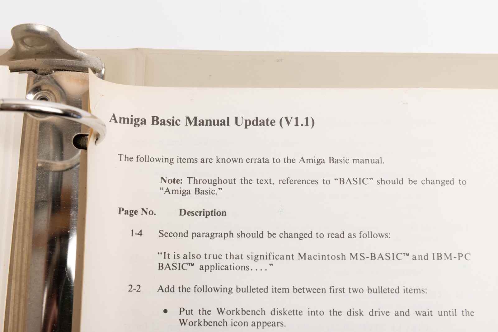 Vintage Commodore Amiga User Guides Binder No Discs
