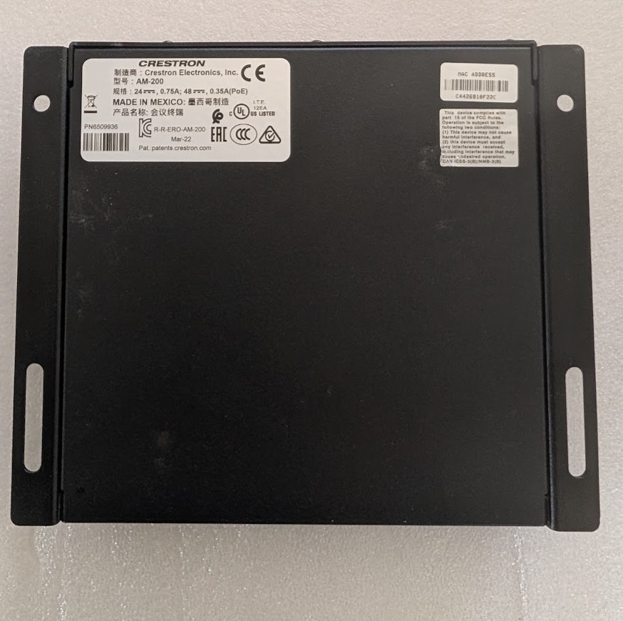 Quantity of 2 - Crestron AM-200 Airmedia Presentation System