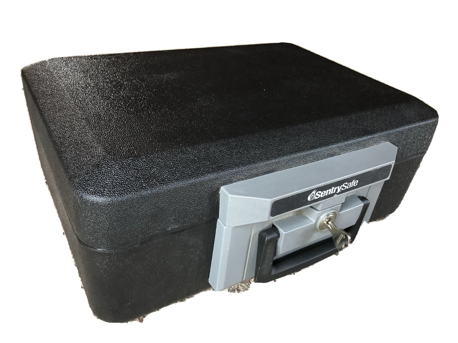 SENTRY SAFE With KEY  15” X 11” X 6” - USED CONDITION