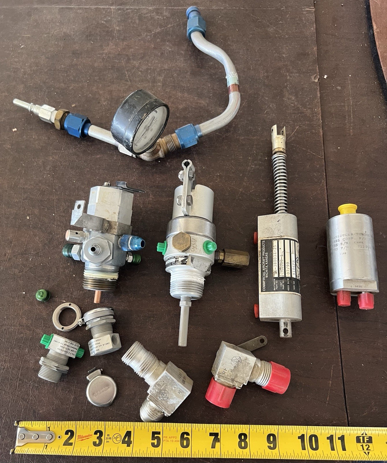 Lot of Aircraft System Parts Lot Cessna Puritan Bennett Raytheon Transducer ++