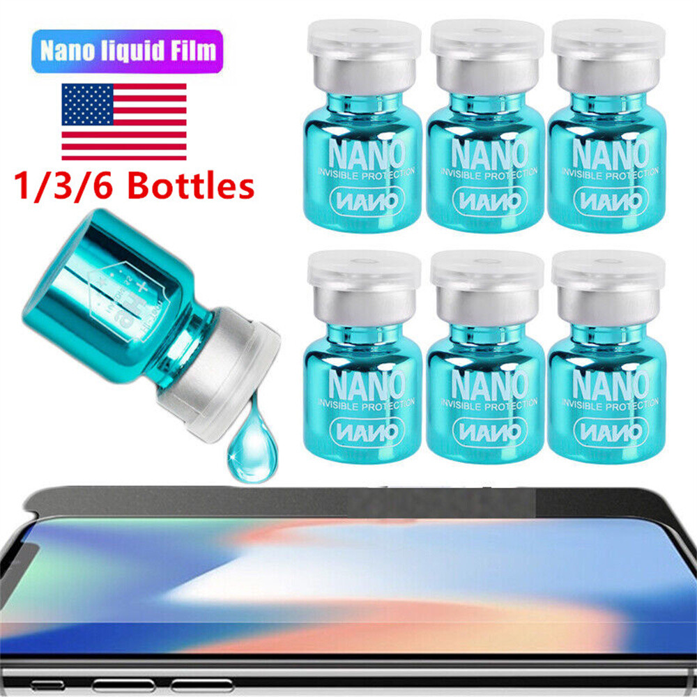 1-6Bottles Universal NANO Liquid Glass Screen Protector Oleophobic Coating Film