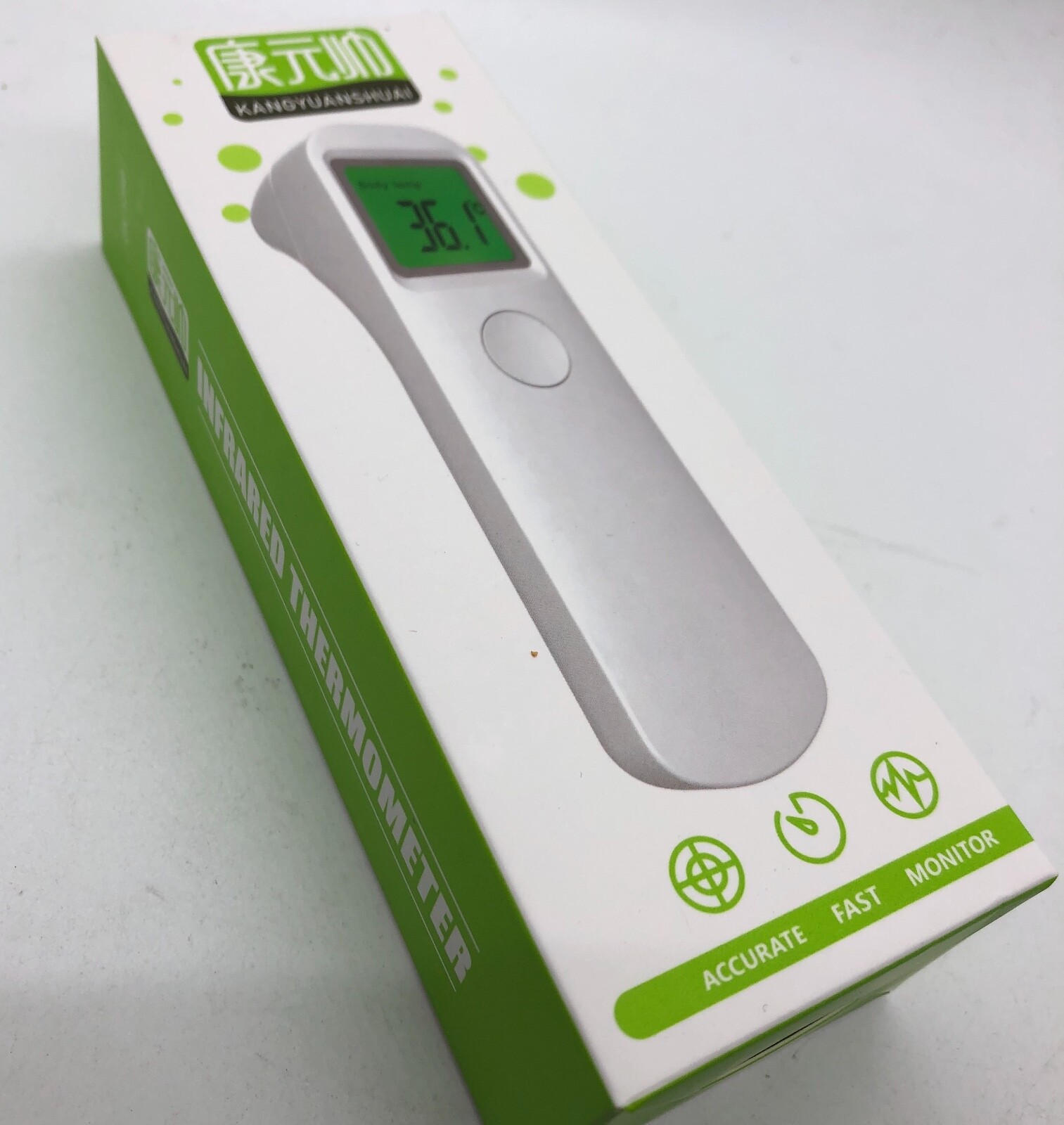 ROHS LCD Digital Non-Contact Infrared Forehead Thermometer IR Gun