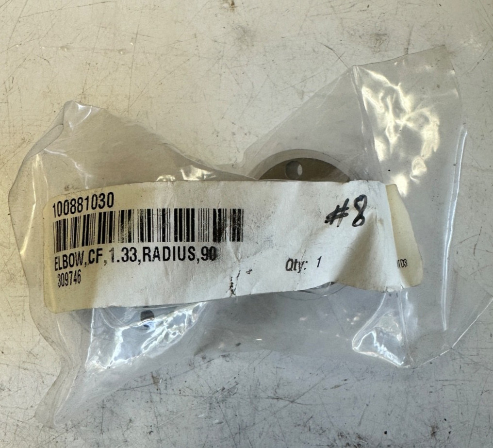 Vacuum 1.33" Conflat 90° ELBOW, 2 Rotatable Flanges - Vacuum Fitting Part