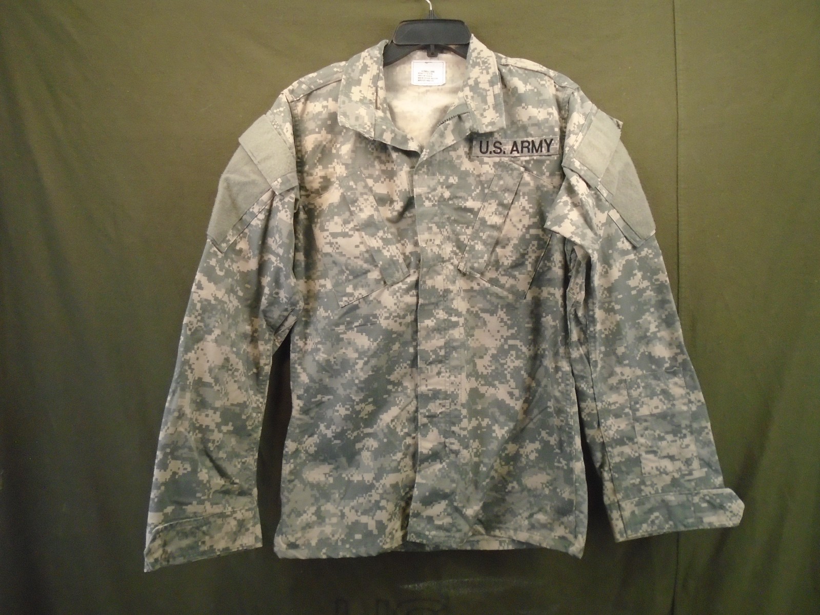 US Military Army Combat Uniform ACU Coat Shirt Size X-Small Long 2013 299-B