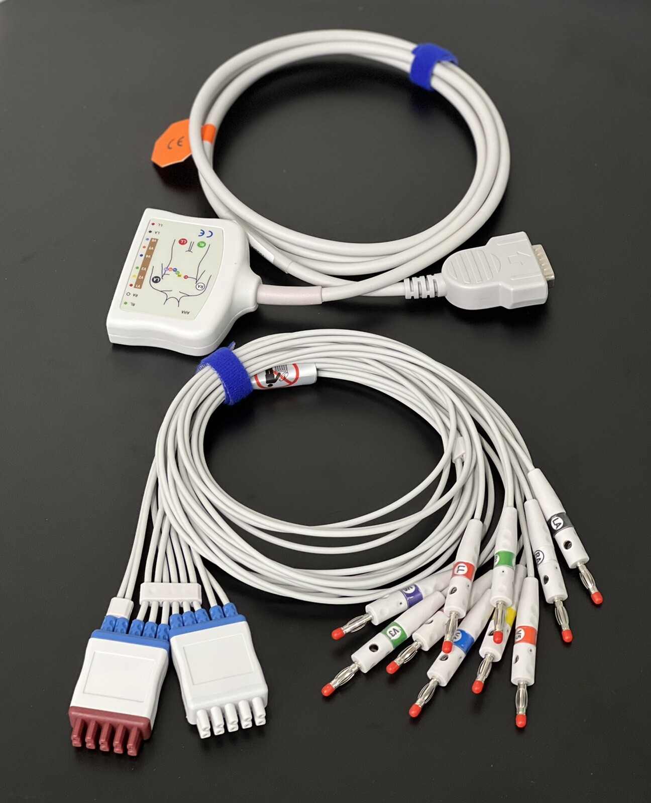 GE MAC 1200 EKG/ECG Bundle - Trunk Cable & ECG Leads - Same Day Shipping