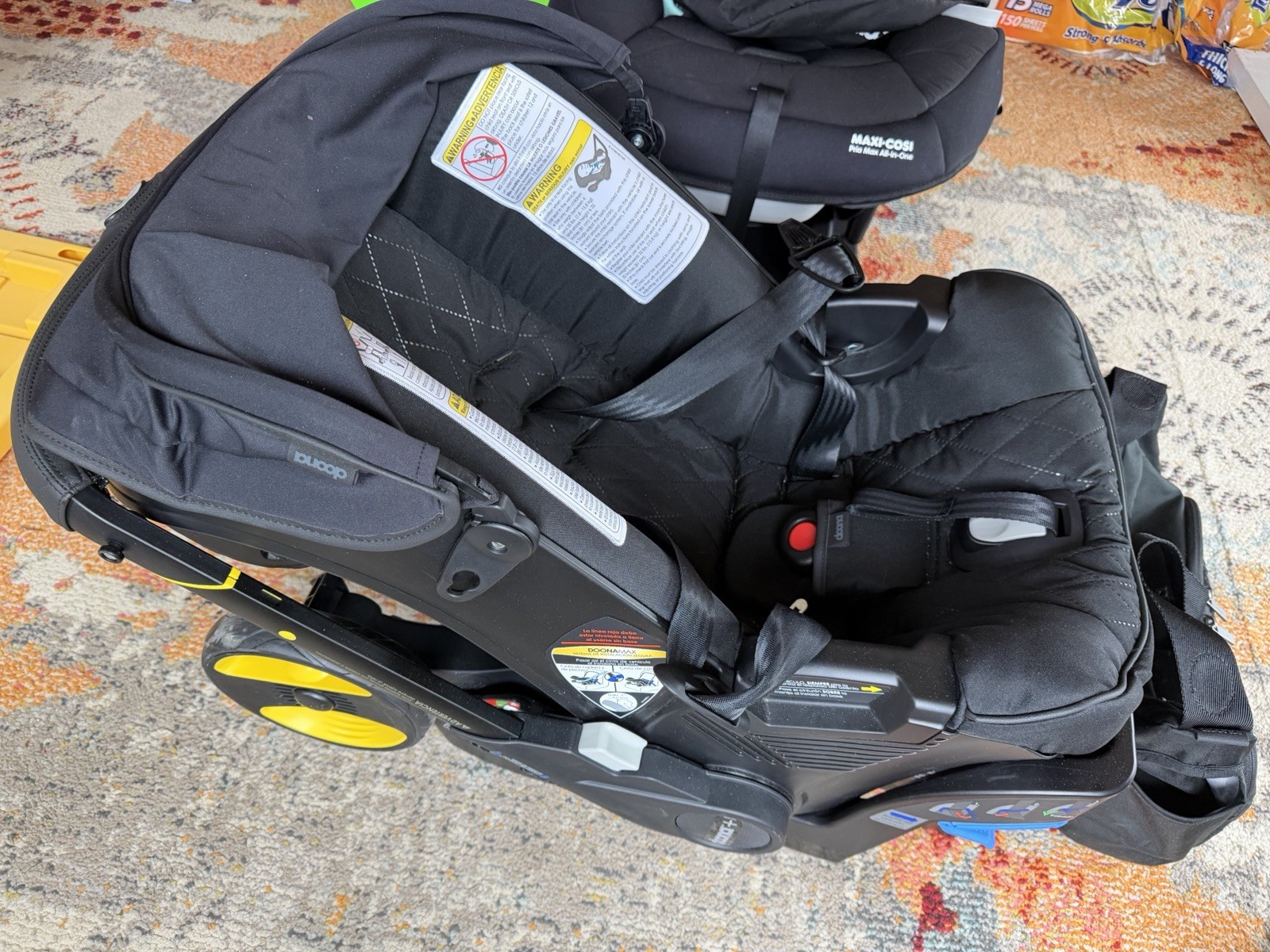 Doona Stroller And Base With Winter Cover Midnight Black