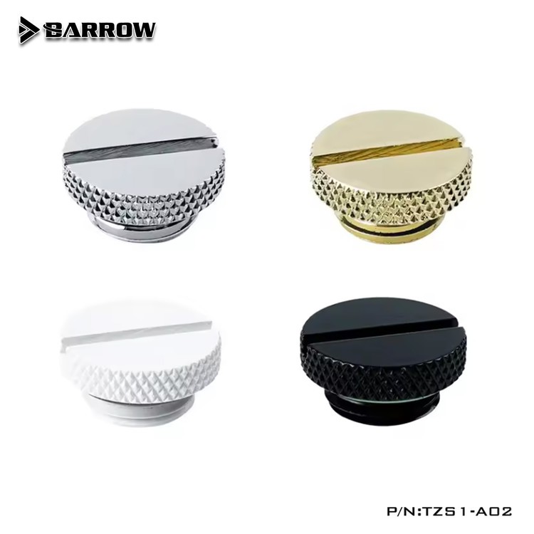 Barrow G1/4" Stop Plug Fitting For Reservoir Pump Water Plug TZS1-A02 Gold