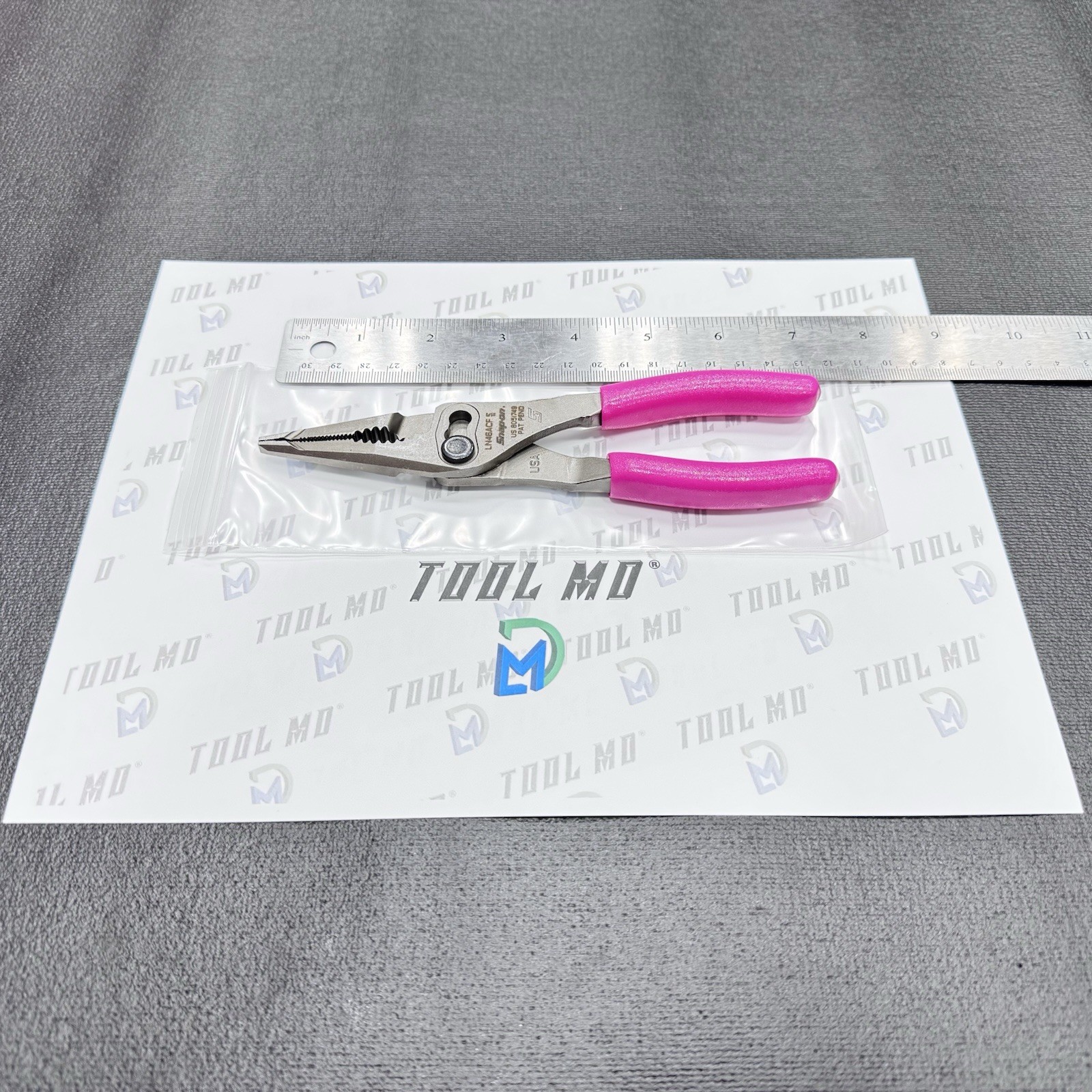Snap-on Tools ELECTRIC PINK 7" Talon Grip Long Nose Slip Joint Pliers LN46ACFEP