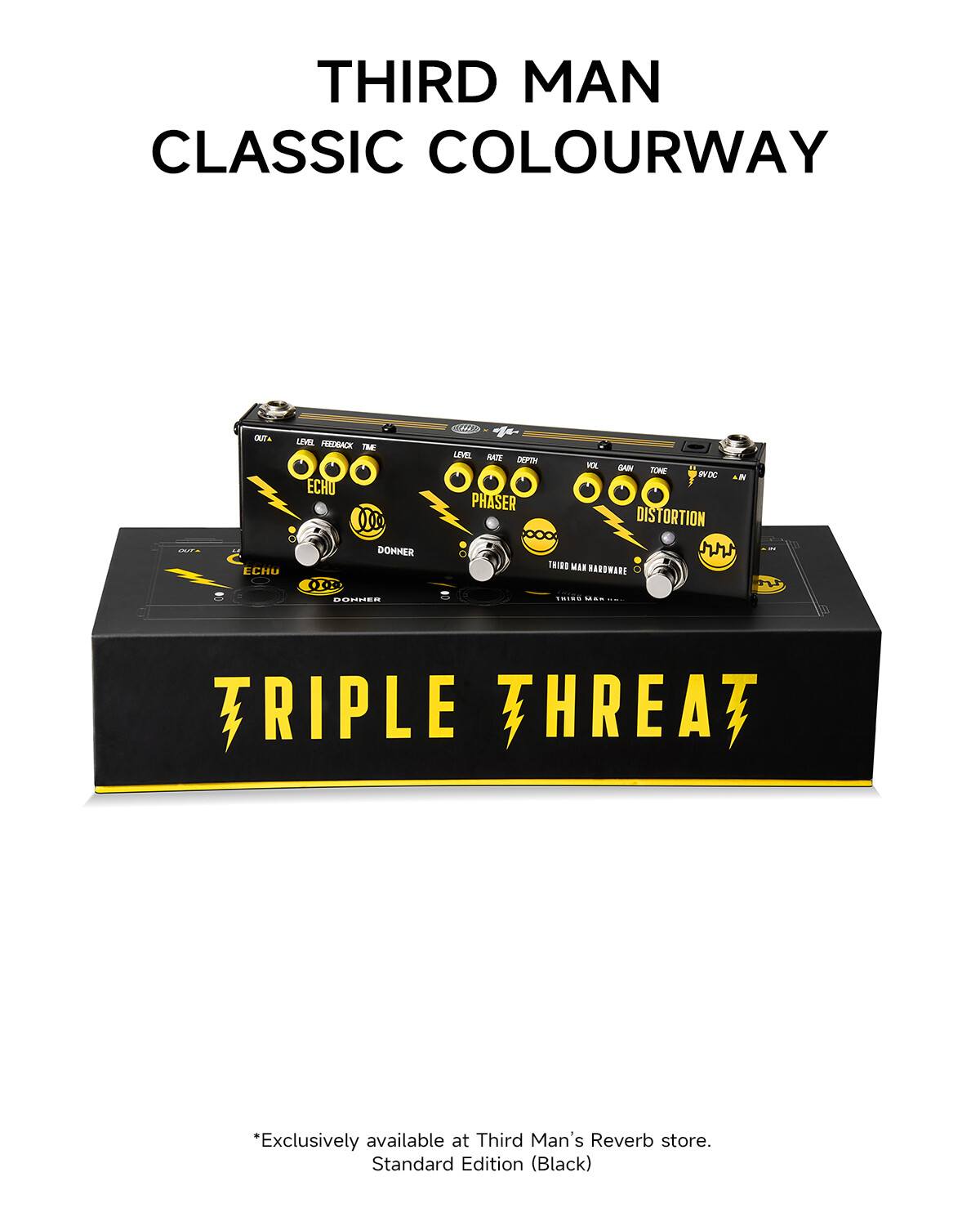 Third Man Hardware X Donner Triple Threat Analog Multi-Effect Pedal
