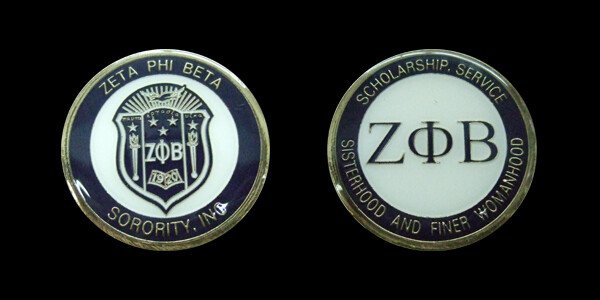 ZETA PHI BETA SORORITY COLLECTIBLE CHALLENGE COIN COINS NEW