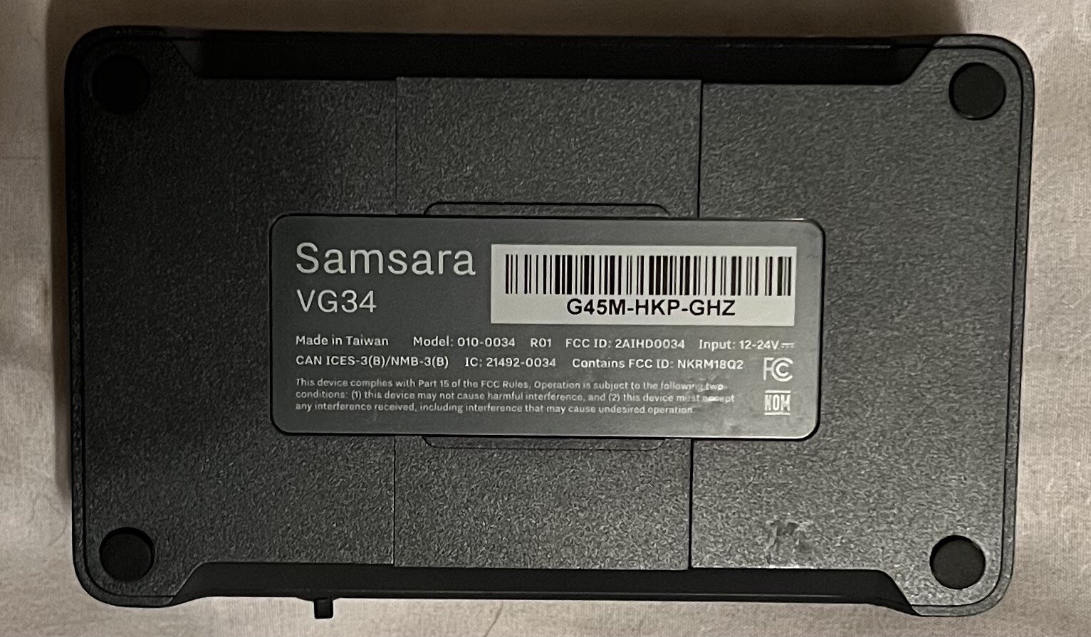 SAMSARA VG34 Vehicle IoT Gateway GPS Module Used 1 UNIT