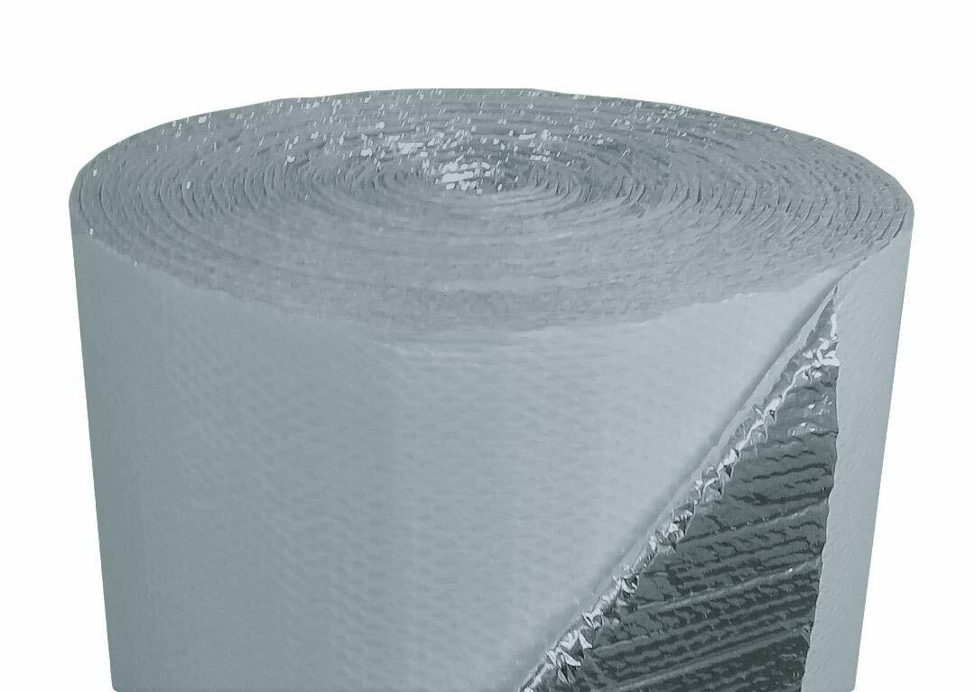 WHITE / FOIL DOUBLE BUBBLE REFLECTIVE 48" x 4ft. Concrete Slab Insulation R8