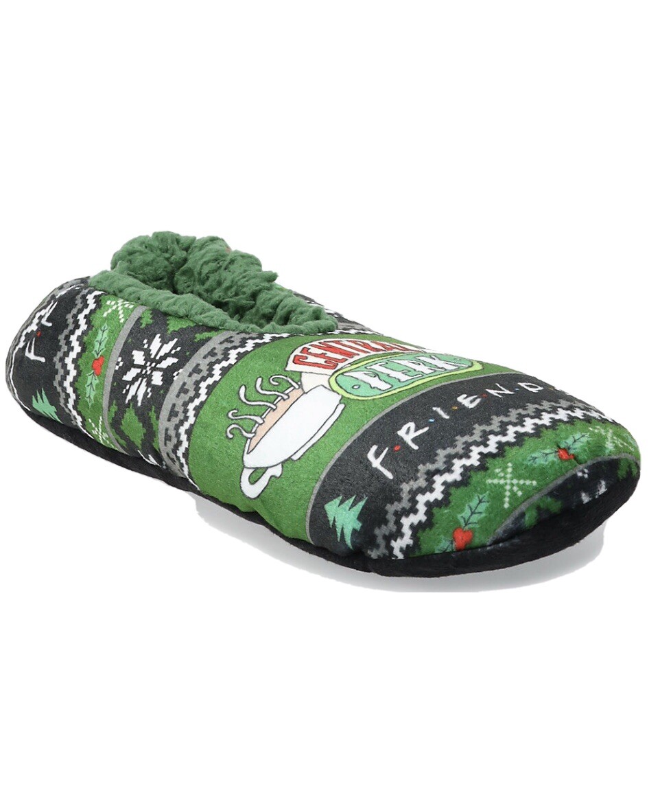 Men's Friends TV Show Central Perk  Slipper Socks With Sole  BNWTS  OSFM