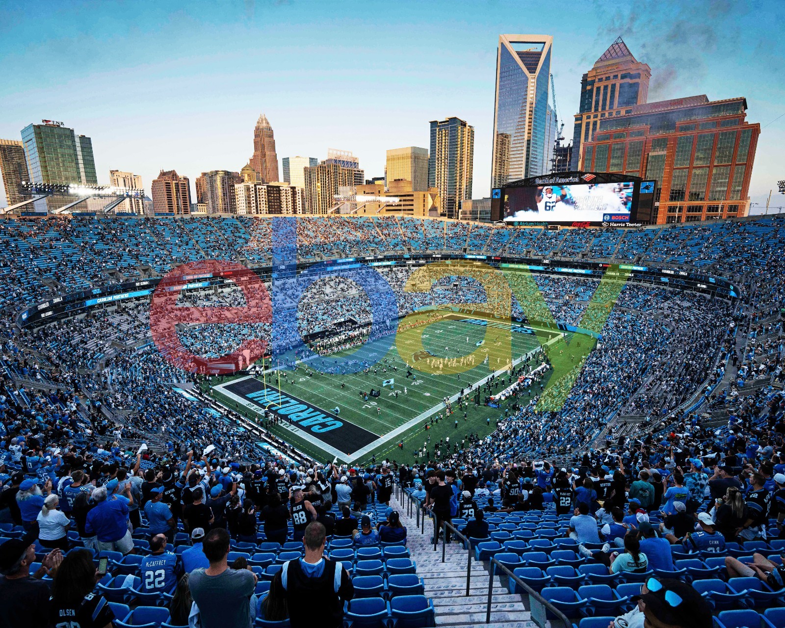 Carolina Panthers Bank of America Stadium 8x10 NFL Arena Football Photo
