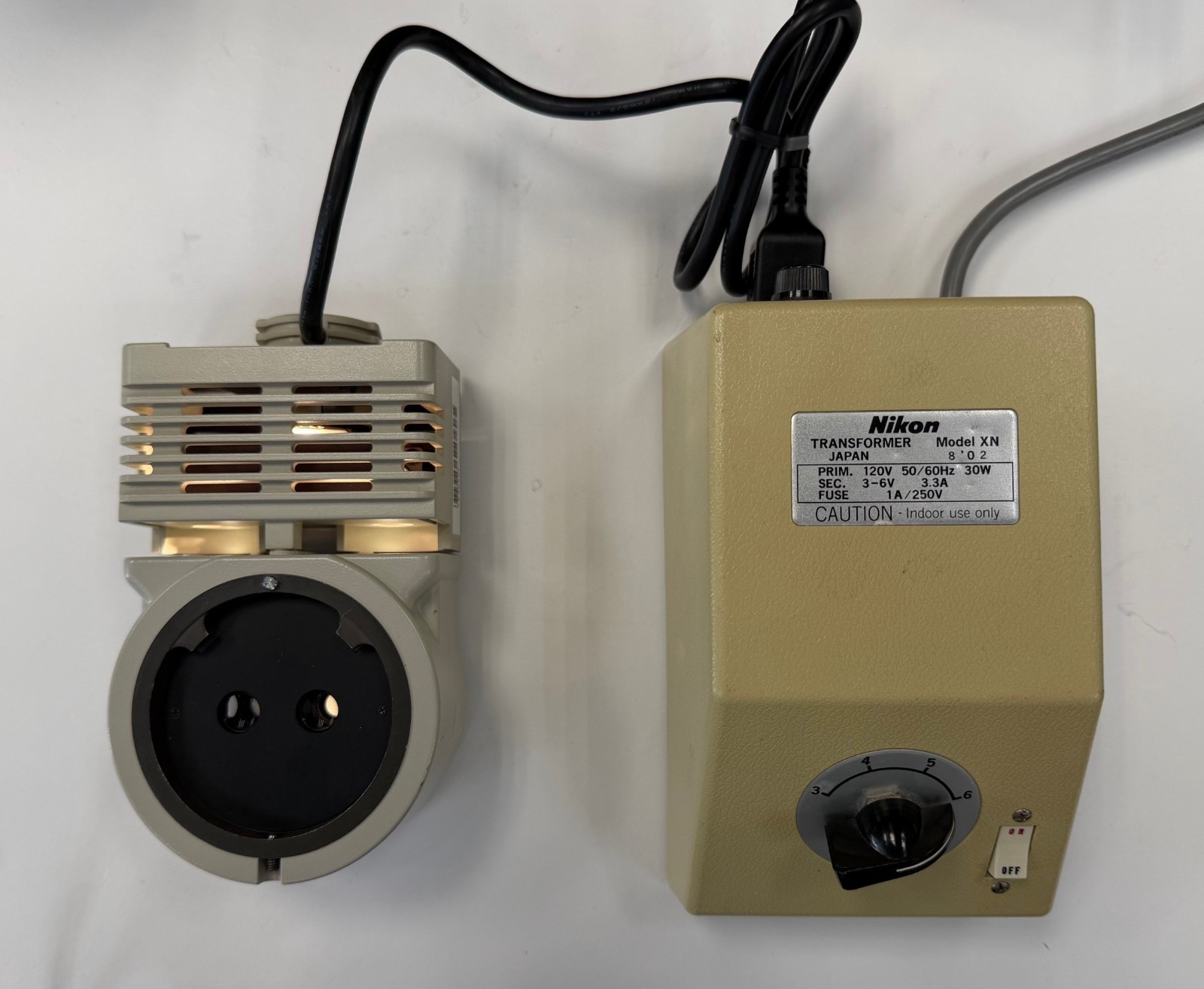 Nikon 83035 SMZ 10A Stereo Microscope Coaxial Illuminator & XN Transformer 79059