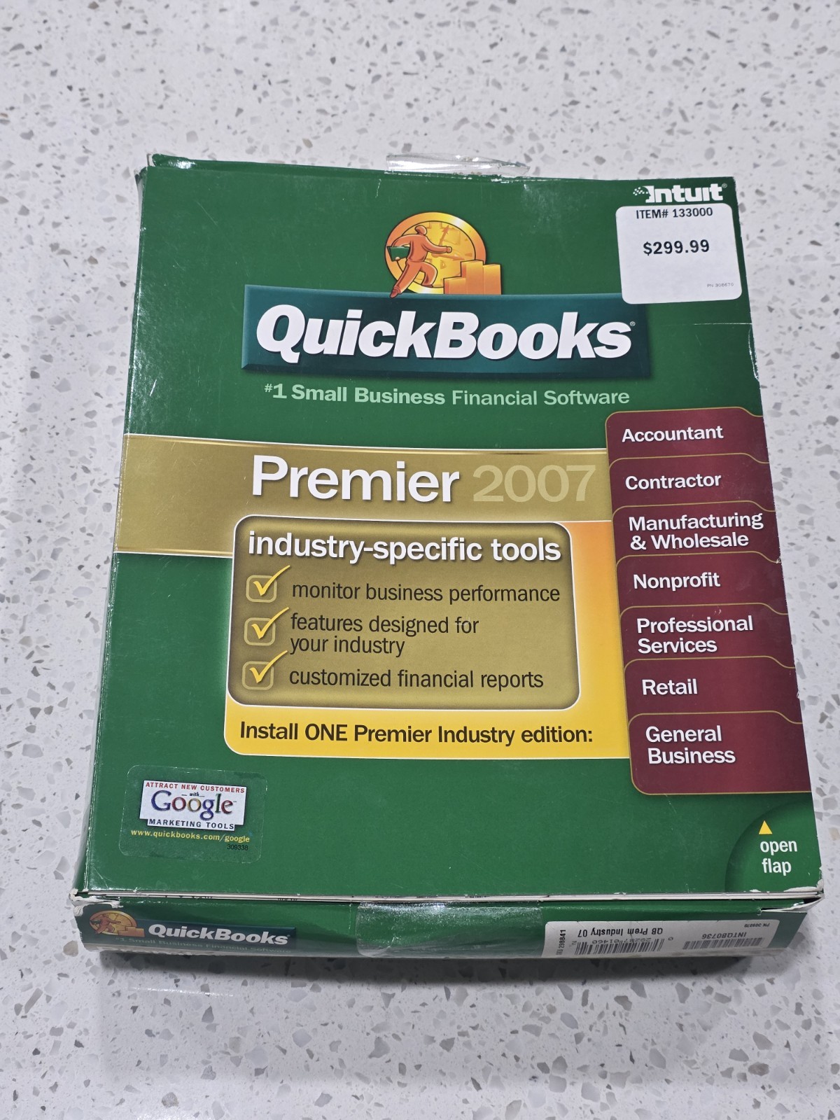 Intuit QuickBooks Premier 2007 For Windows