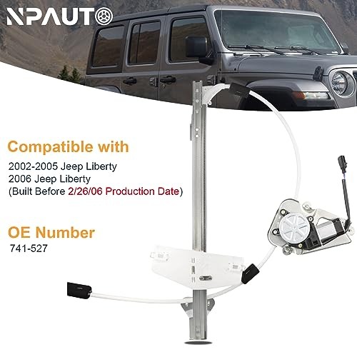 Front Passenger Side Power Window Regulator with Motor Assembly Replacement for