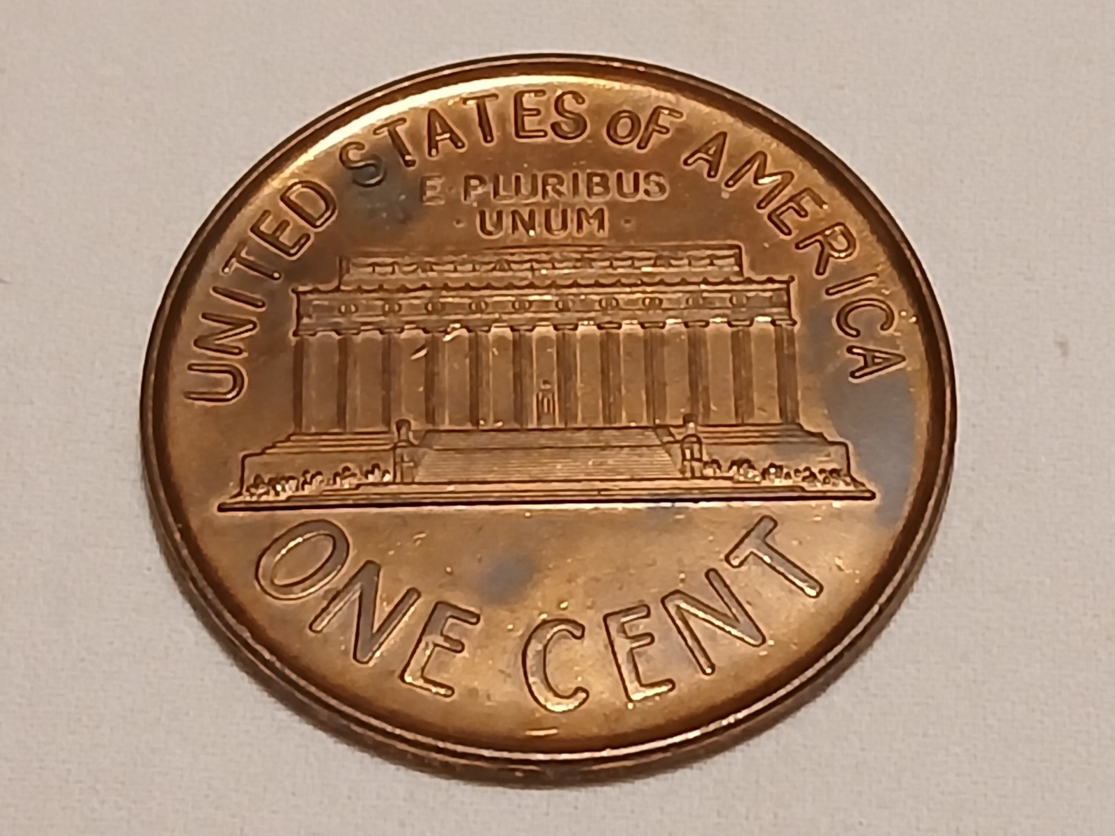 1972 Lincoln Memorial Large 3" One Cent Penny
