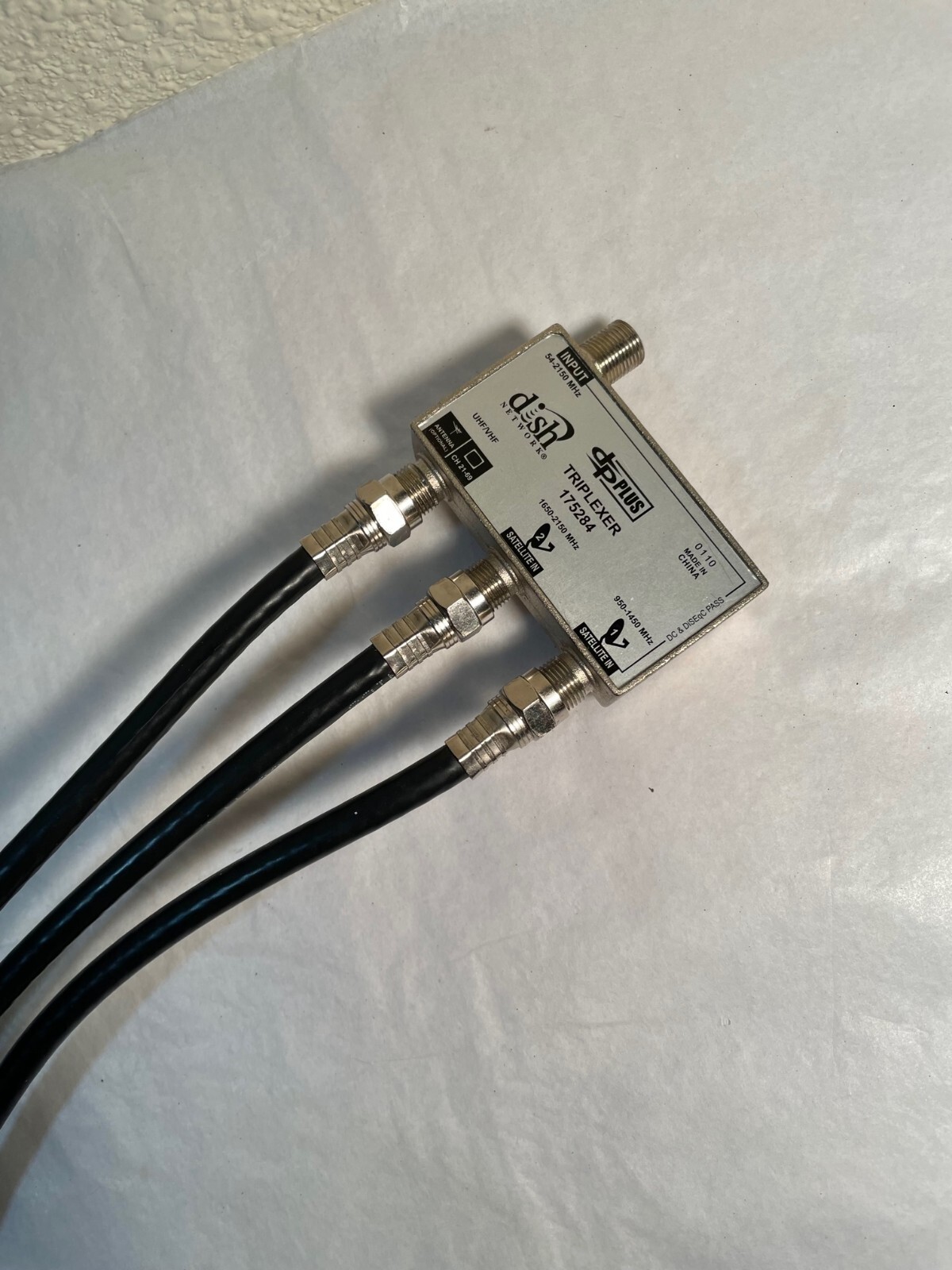 DP Plus Dish Network Triplexer 175284 with (3) 12" Cable