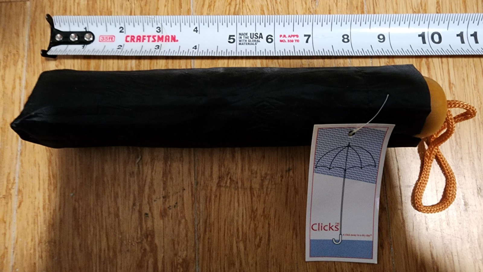 clicks 10" wood handle umbrella NEW!