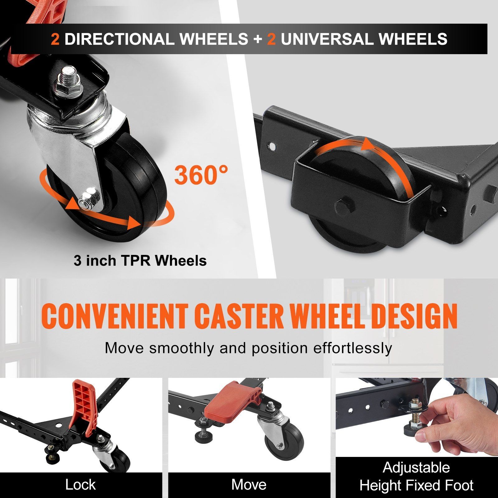 Universal Tool Mounting Base 500lb Strong Stable Rolling Design