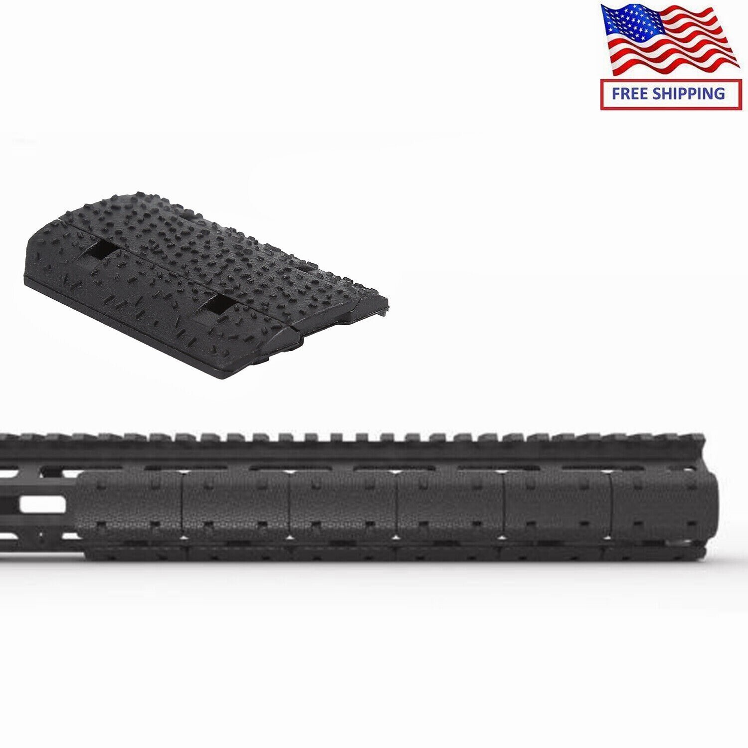 (12 Piece) Rail Cover Polymer for Mlok System Covers Fit Mlok Rail System