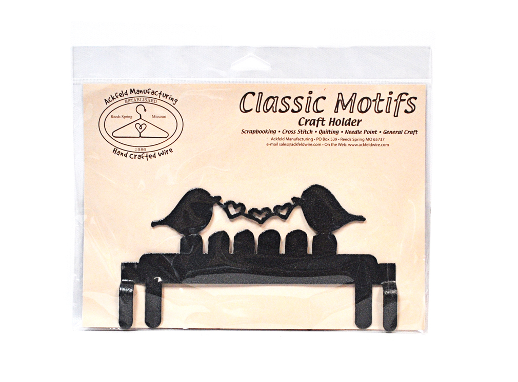 Classic Motifs Love Bird 6 Inch Charcoal Header