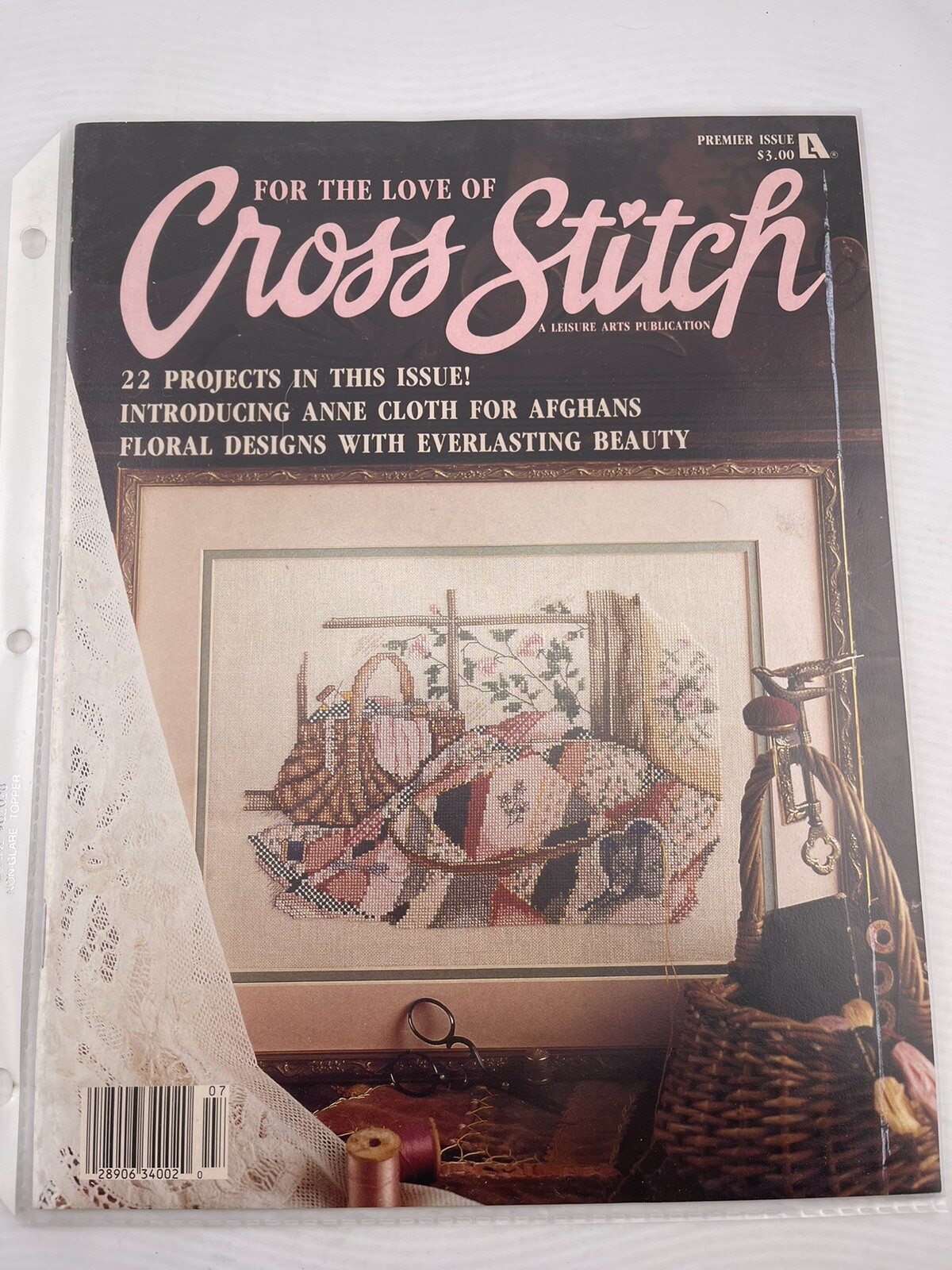 For the Love of Cross Stitch - A Leisure Arts Pub 22 Projects Premier Issue 1988