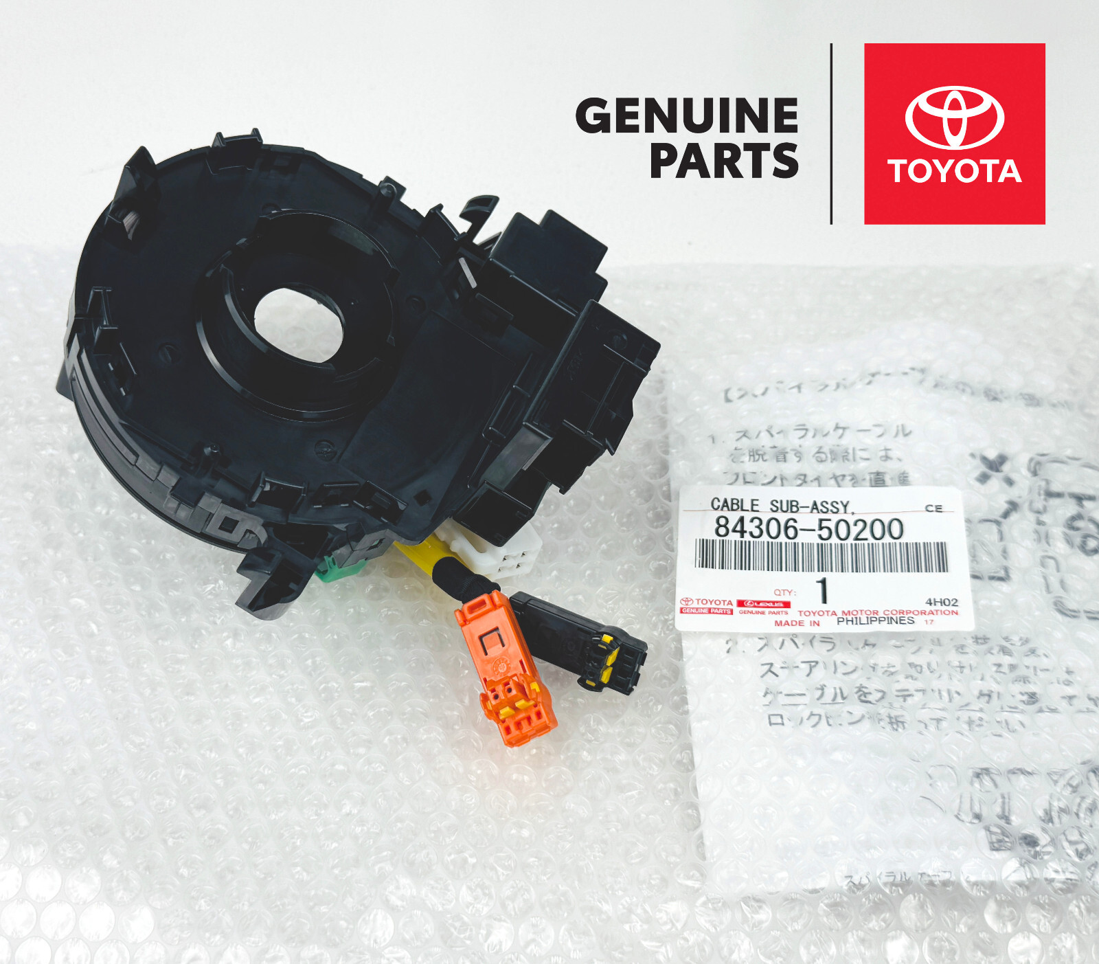 84306-50200 Lexus LS460 LS600h LX570 OEM Genuine Clock Spring Spiral Cable oem