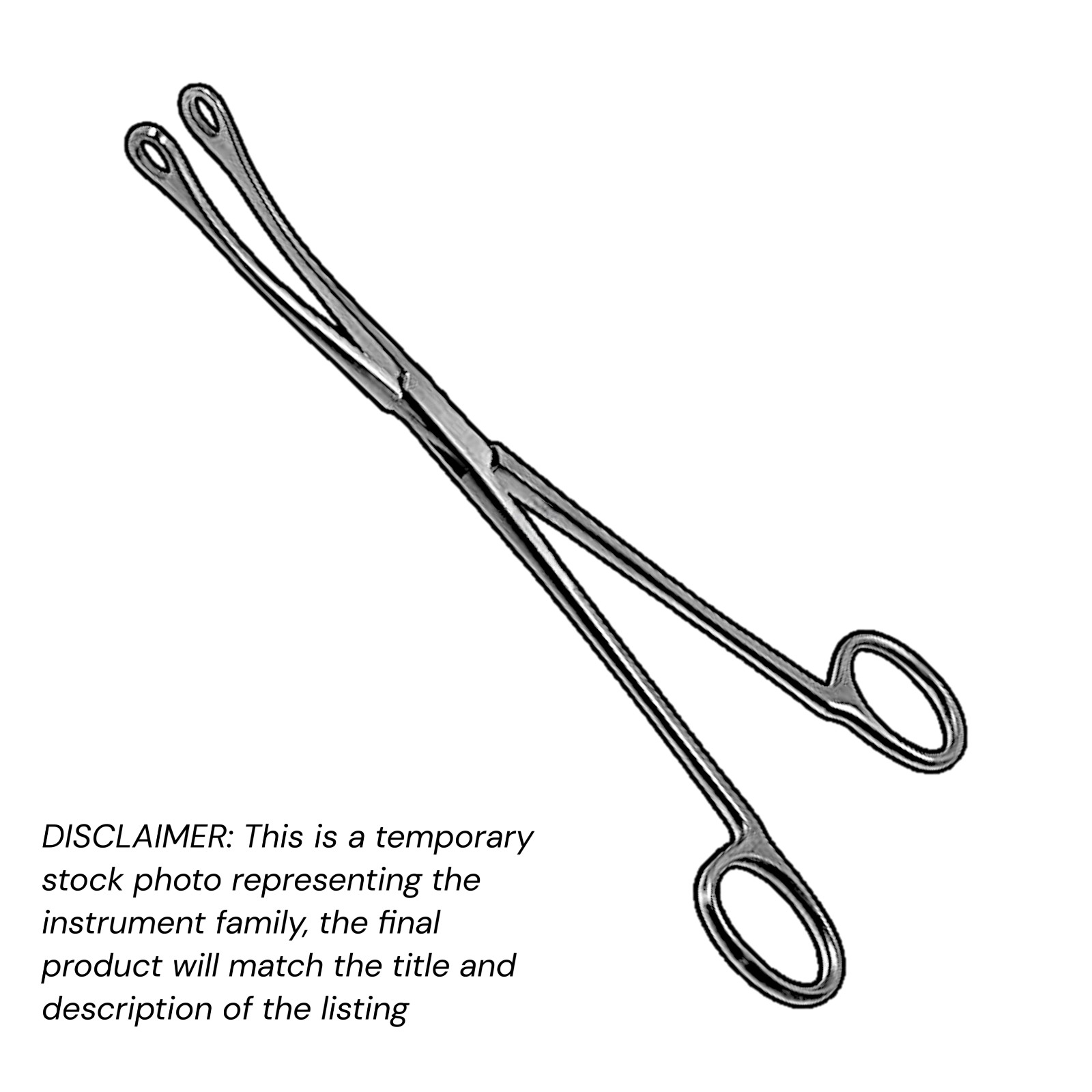 2 pcs Blake Gall Stone Forceps 8.5" Curved Stainless Volaris Economy Grade