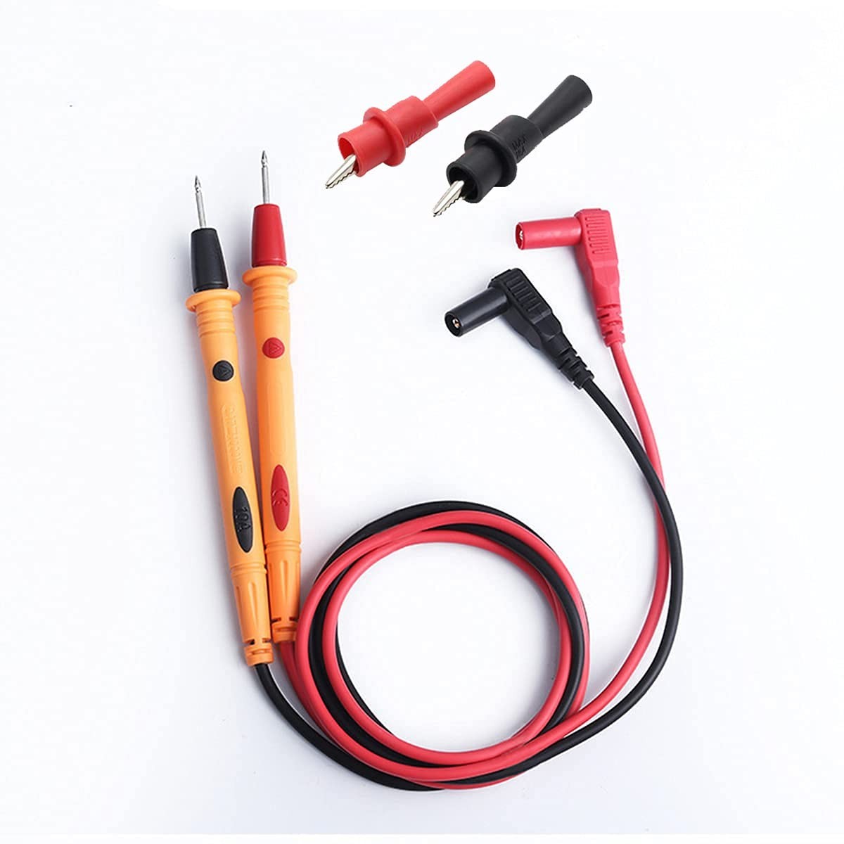 Digital Multimeter Test Leads 1000V 20A Sharp Probe Extension Clamp Tester Acces
