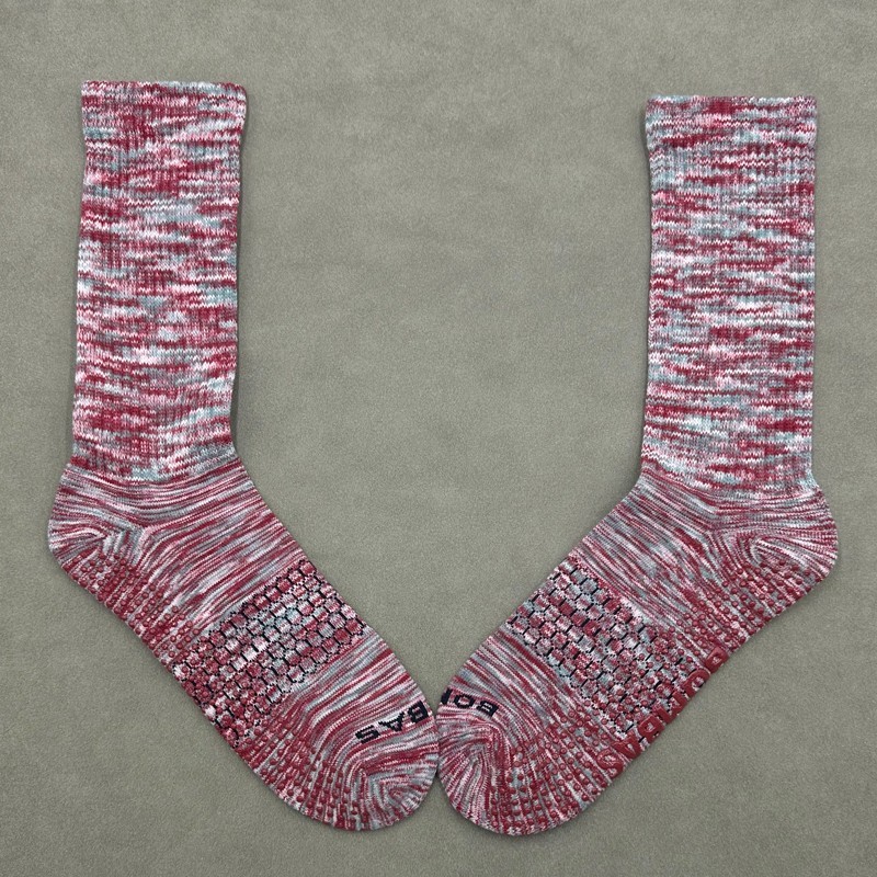4 Pairs Women's Performance Gripper Calf Socks Size Large 4 Colors Mix BOMBAS