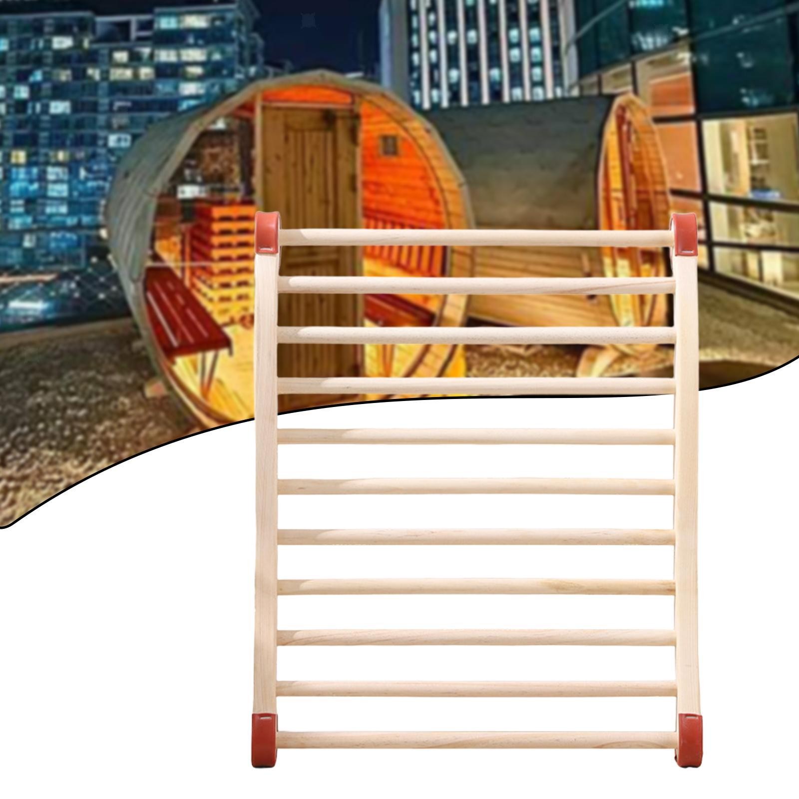 Sauna Backrest Curved Cushion Wooden Back Rest