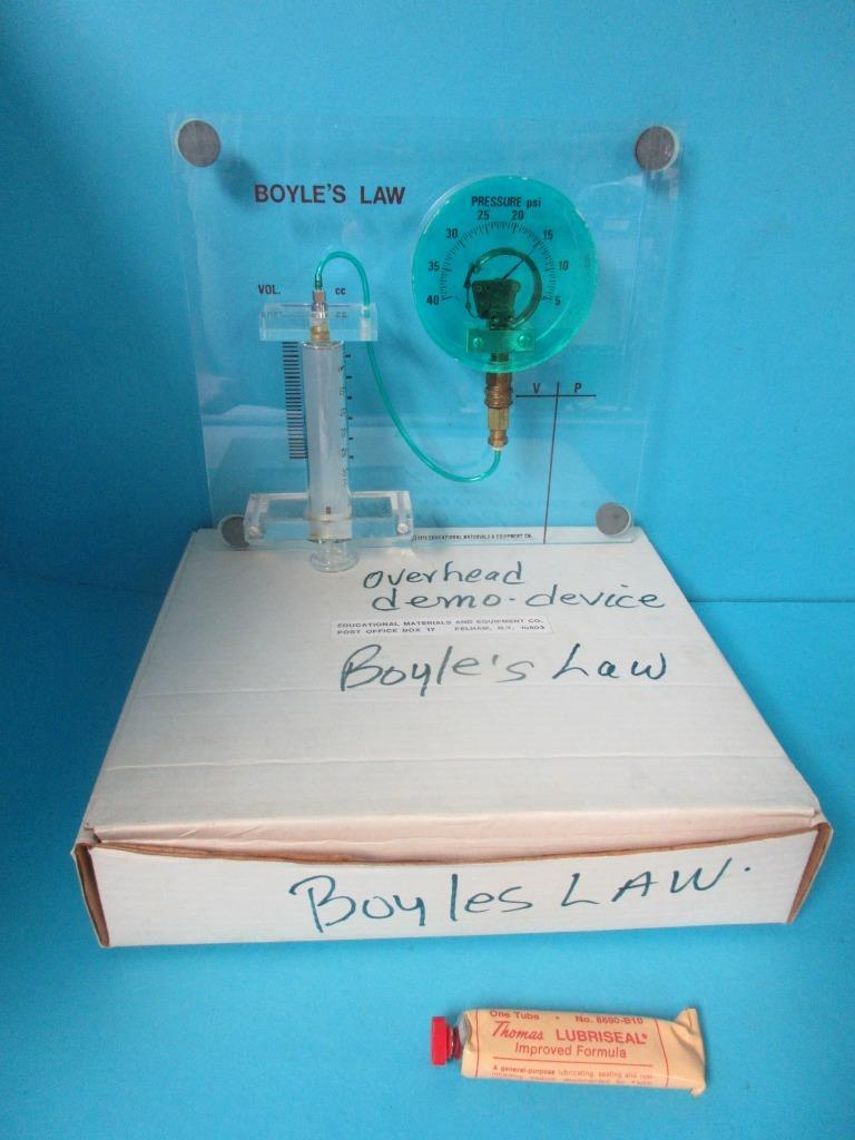 New Educational Materials & Equipment Boyles Law Demonstration Apparatus Set