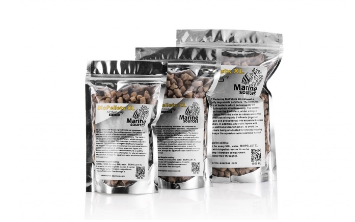 marine source large size NP Biopellets don't need reactor, put in filter sump