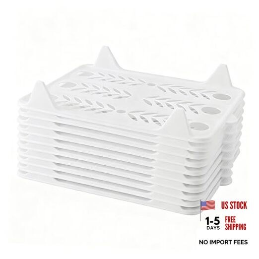 10 PCS T Shirt Organizer for Clothes Storage, Stackable Closet Organizer with