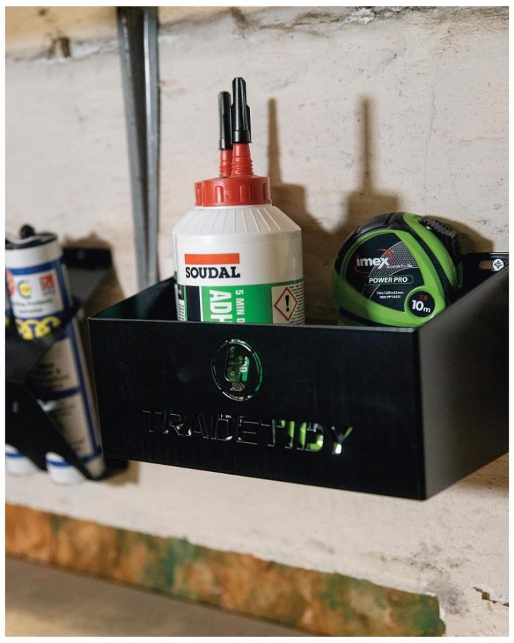 250mm Van & Workshop General Storage Tray, Black - TT-SRTB230