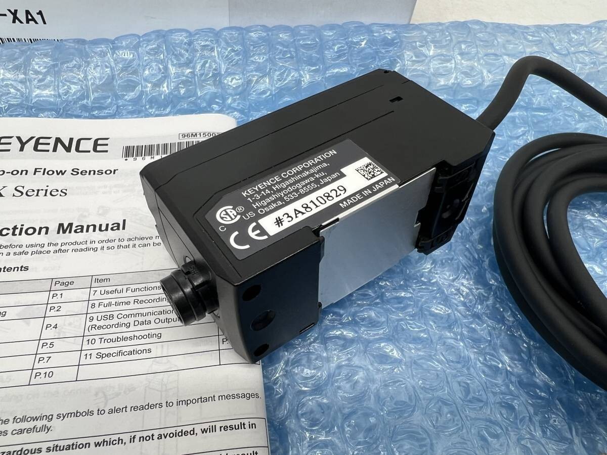 Keyence FD-XA1 Clamp-On Type Flow Sensor FD-X Series Controller Tested & Working