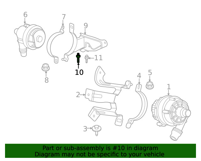 Genuine BMW Mount Bracket Screw 11-51-8-652-138