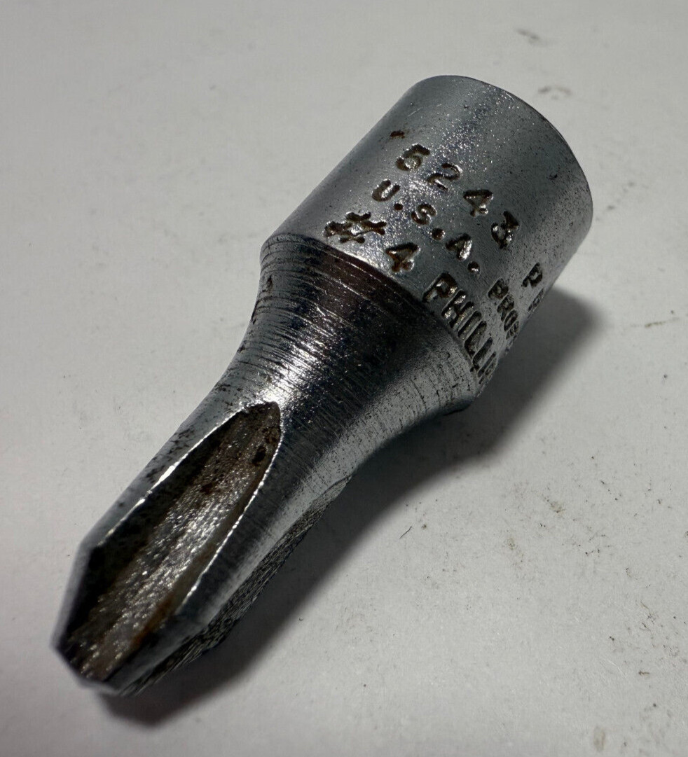 Vintage Proto 5243 Phillips #4 Point Socket 3/8" Drive