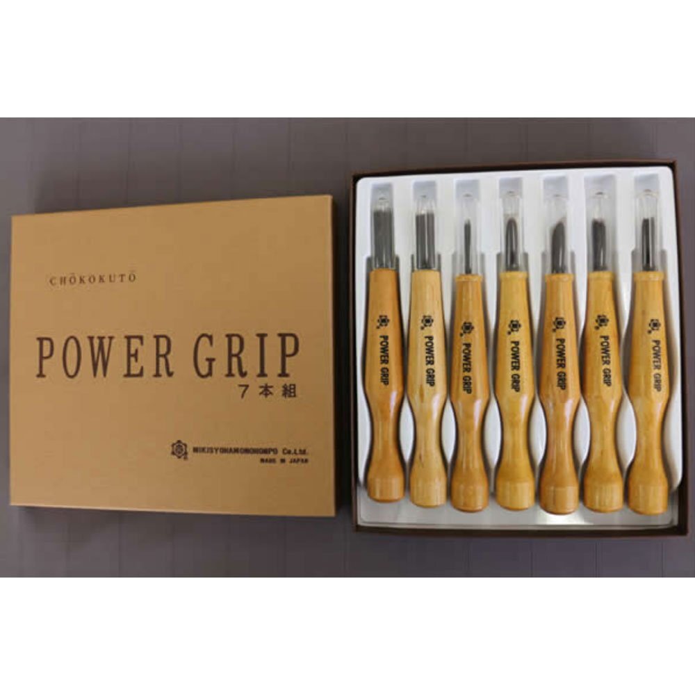 Mikisyo Wood Carving Chisel Set 7pc Japanese Woodworking Tools Japan