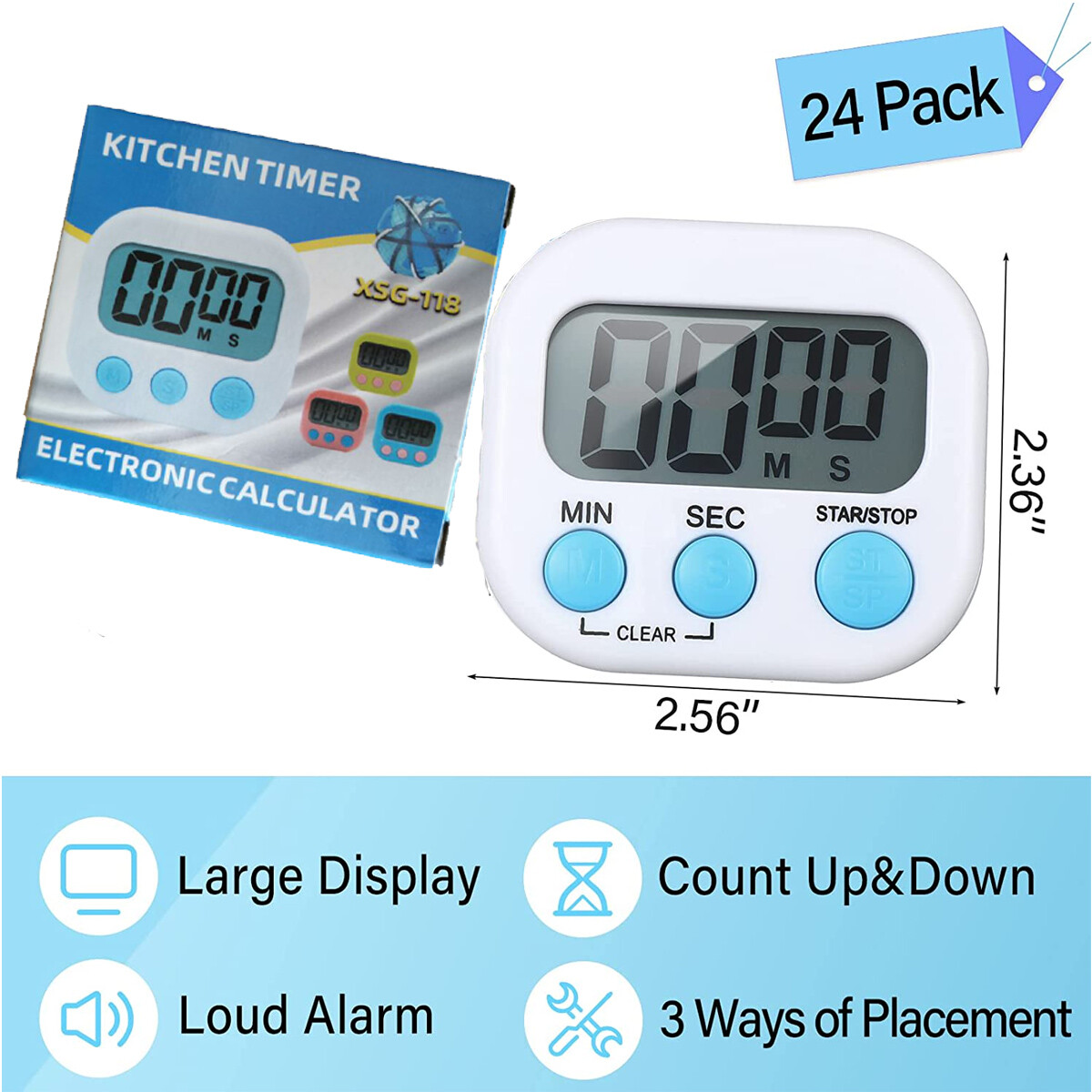 Kitchen Timer Timer for Kids Toothbrush Exercise Oven Baking Table Productivity